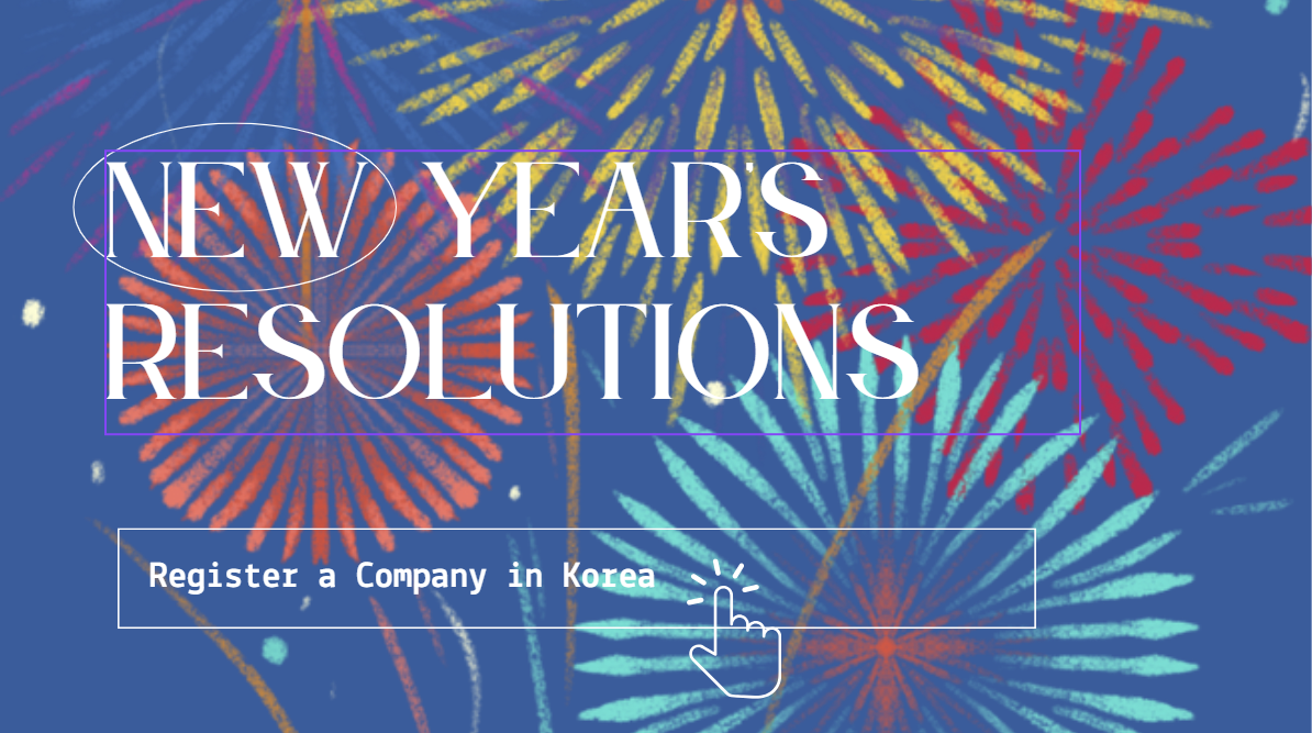 a white text reading: new year's resolutions on a blue background with fireworks